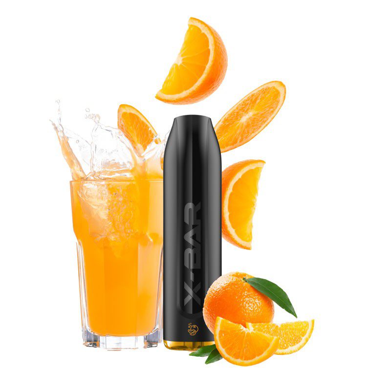 x-bar-pro-fizzy-orange-850mah-sigaretta-usa-e-getta-1500-puff X BAR PRO 1500 DISPOSABLE FIZZY ORANGE 0 MG/ML - immagine 1