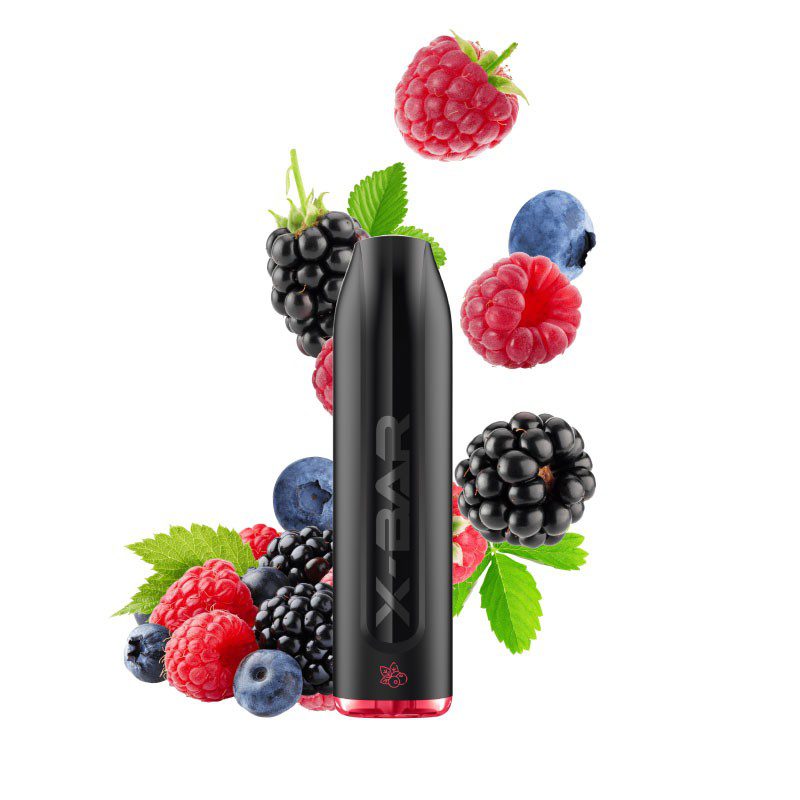 x-bar-pro-fresh-berry-850mah-sigaretta-usa-e-getta-1500-puff X BAR PRO 1500 DISPOSABLE FRESH BERRY 0 MG/ML - immagine 1